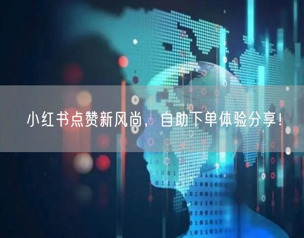 小红书点赞新风尚，自助下单体验分享！