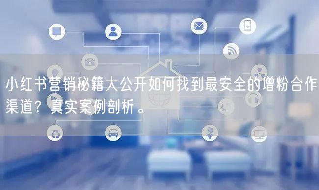 小红书营销秘籍大公开如何找到最安全的增粉合作渠道？真实案例剖析。