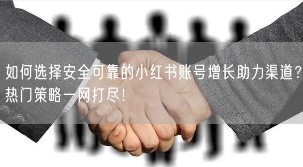 如何选择安全可靠的小红书账号增长助力渠道？热门策略一网打尽！